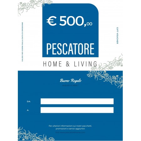 Buono Regalo Pescatorehome.com digitale 500€