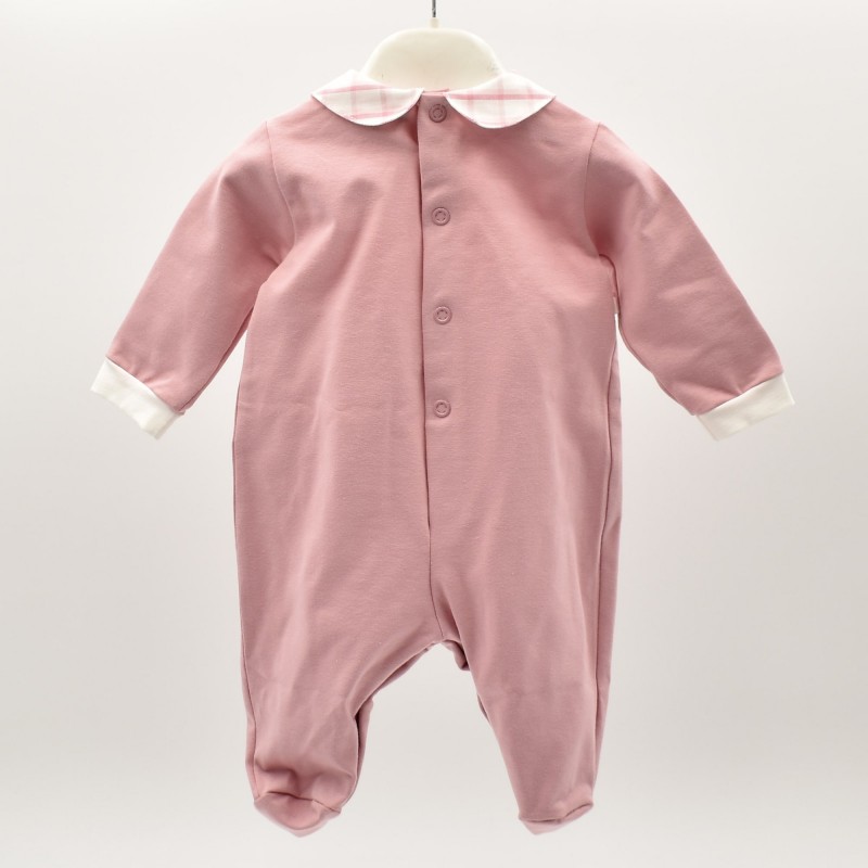 Le chicche tutina neonata cotone jersey con fiocchetti TU1850