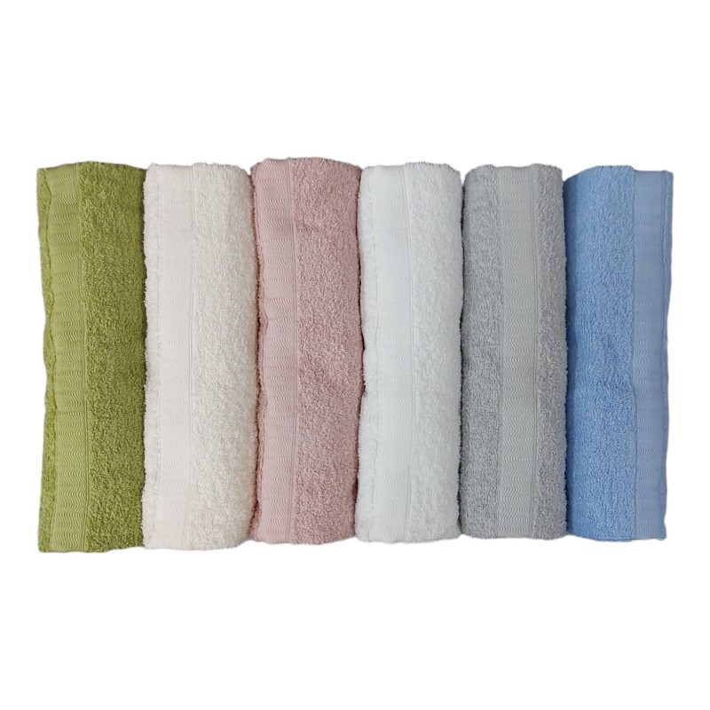 6 Asciugamani più 6 ospite Gabel Rio in spugna 12 pezzi colori tenui -  Dolce Casa Biancheria