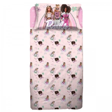 Completo lenzuolo singolo Barbie Disney Hermet