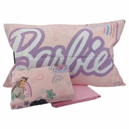 Completo lenzuolo singolo Barbie Disney Hermet