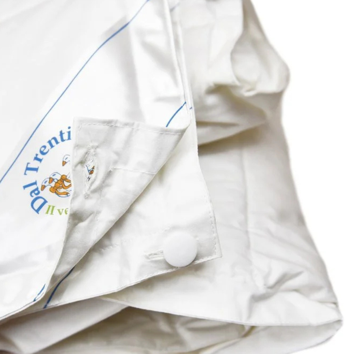 Piumino Daunex Cortina Duo 4 Stagioni composto da due piumini bianchi sovrapposti
