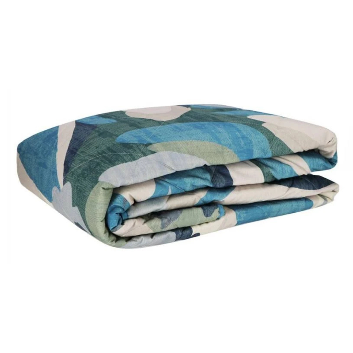 Trapuntino Life Gabel 1957 piegato con stampa floreale nei toni azzurro, blu e verde