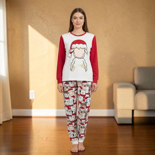 Pigiama donna natalizio H6878 Happy People indossato