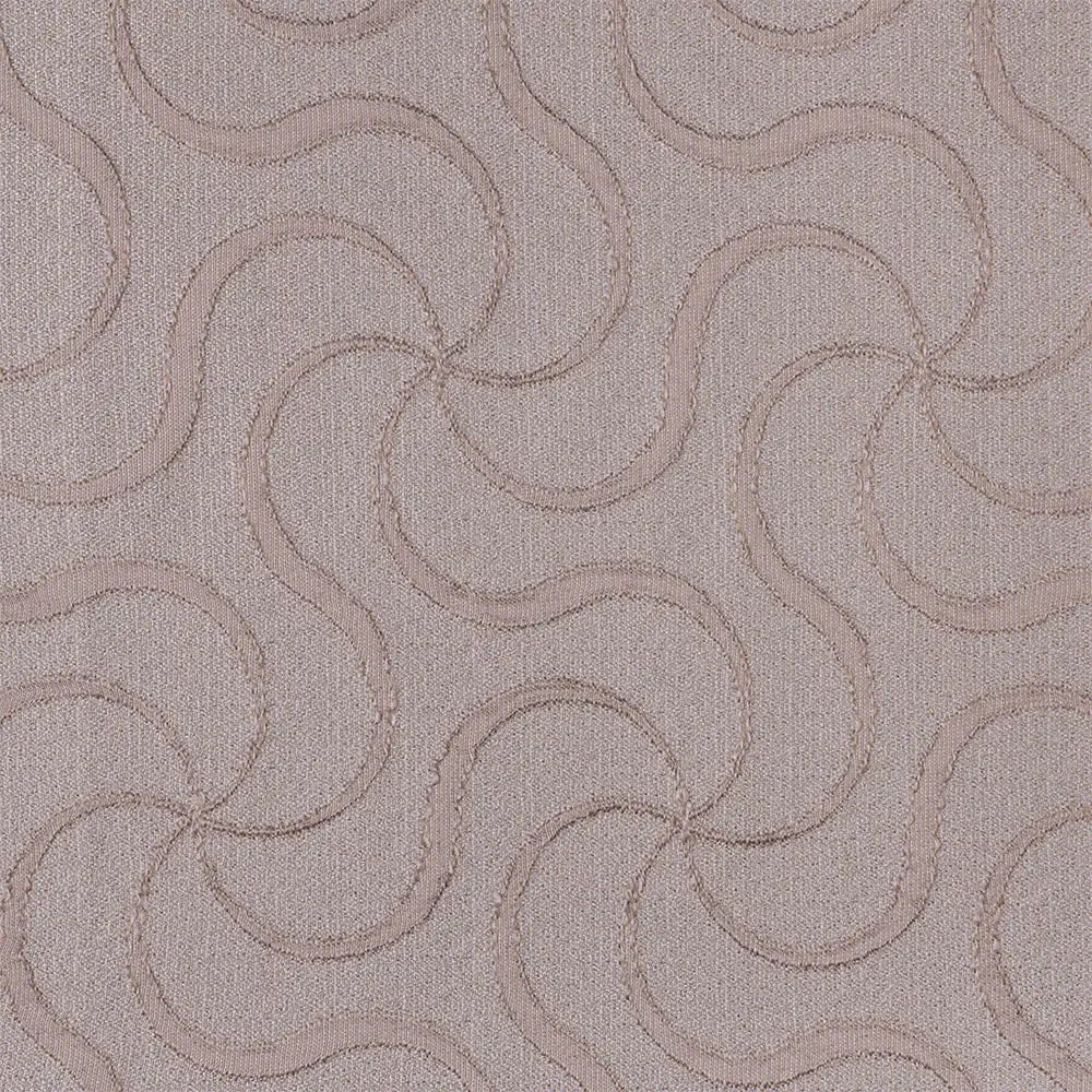 Dettaglio del tessuto in raso jacquard della trapunta matrimoniale Ella Vallesusa, tonalità tortora